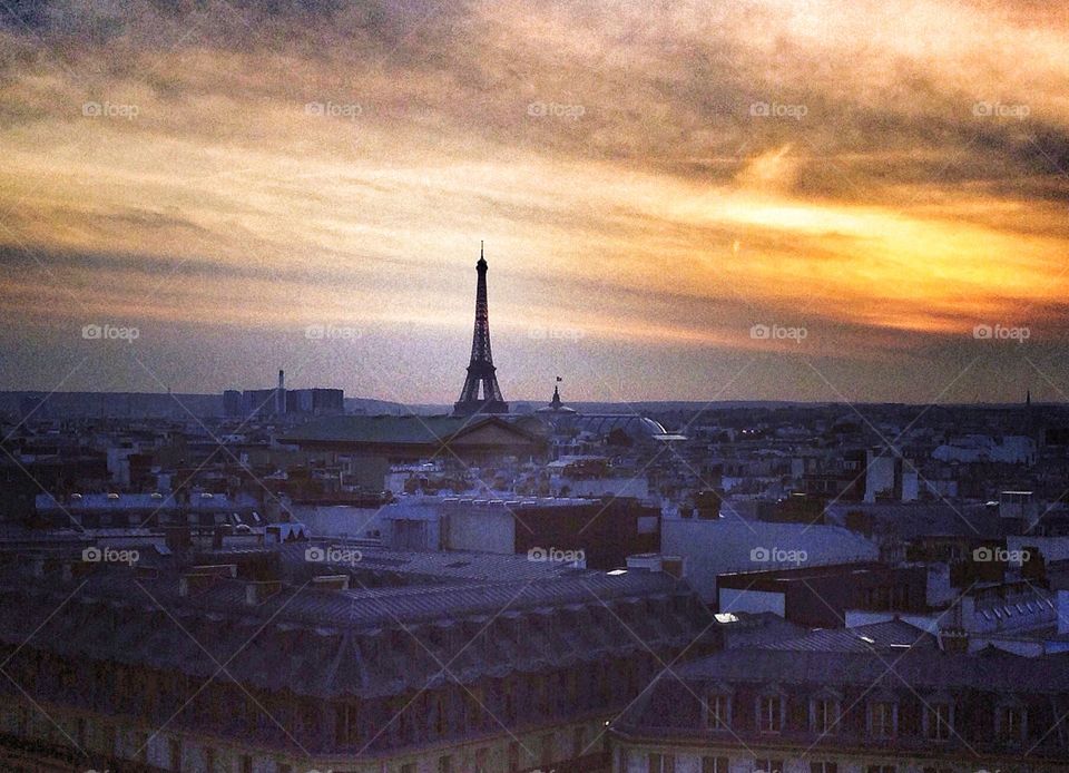 Paris, France from the galléries Lafayette 