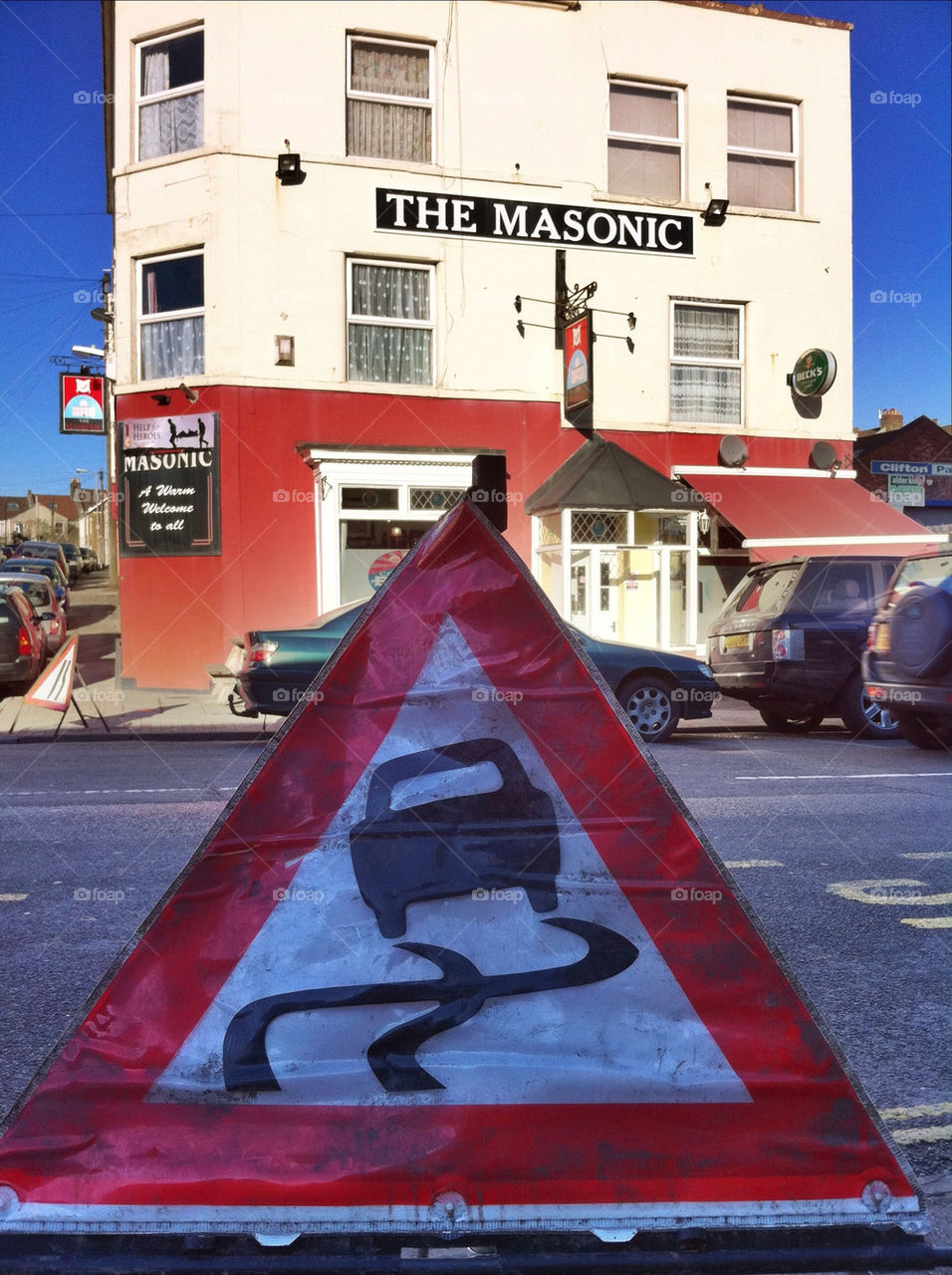 sign road funny pub by curly_phil