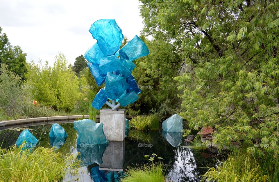 Chihuly sculptures at Denver Botanic Gardens