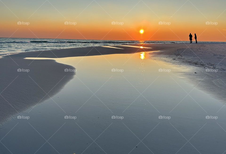 Enjoying the January sunsets on the Gulf of Mexico - If you are in a beautiful place where you can enjoy sunrise and sunset, then you are living like a king or queen.