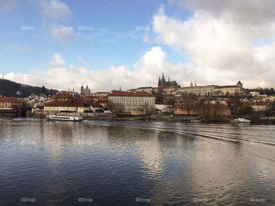 Prague Czech River 