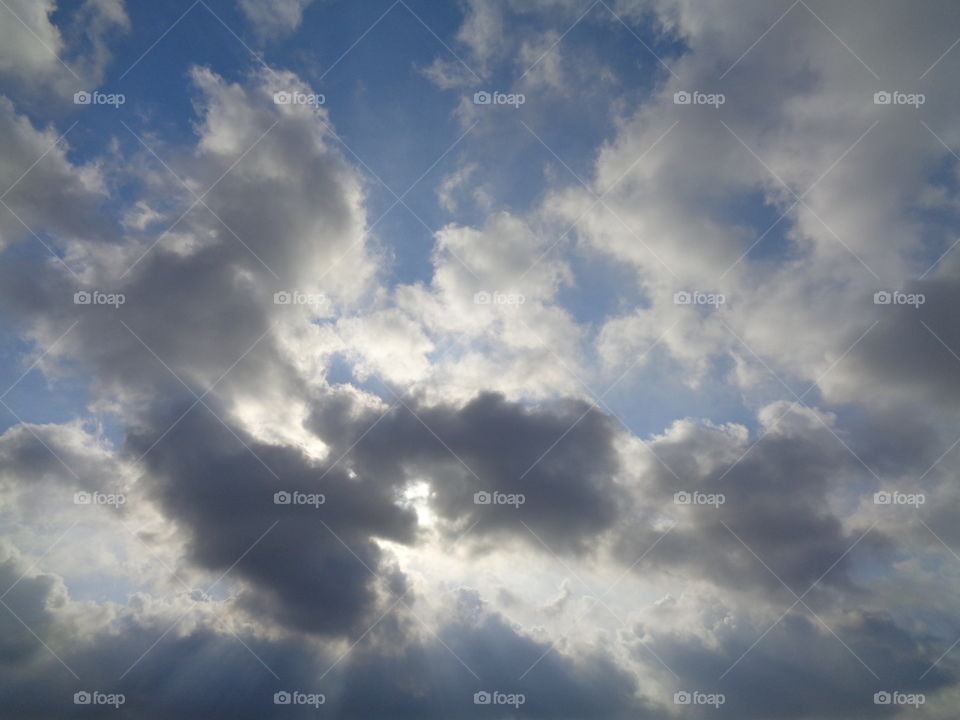clouds background sunlight