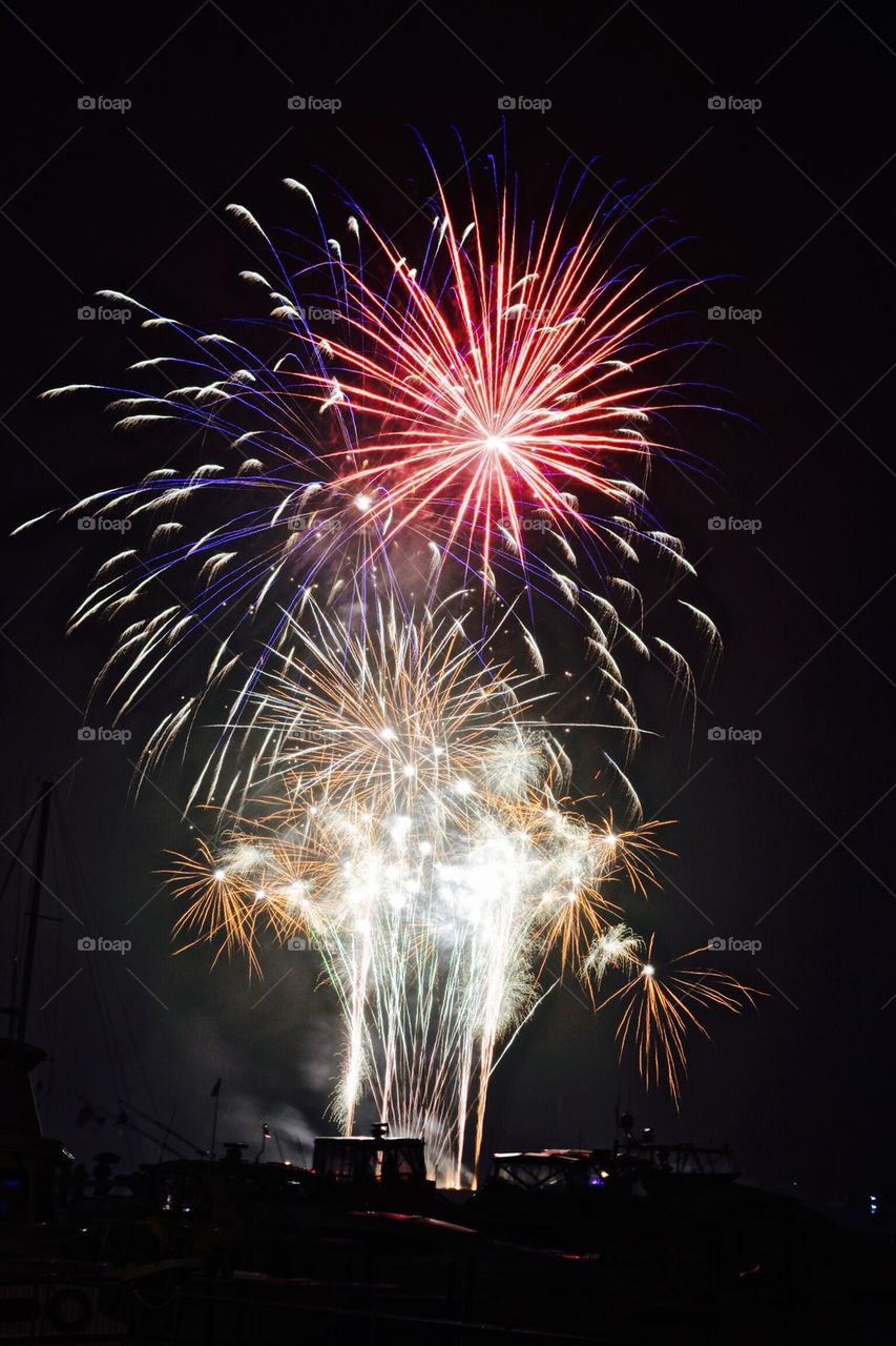 Fireworks in the Marina