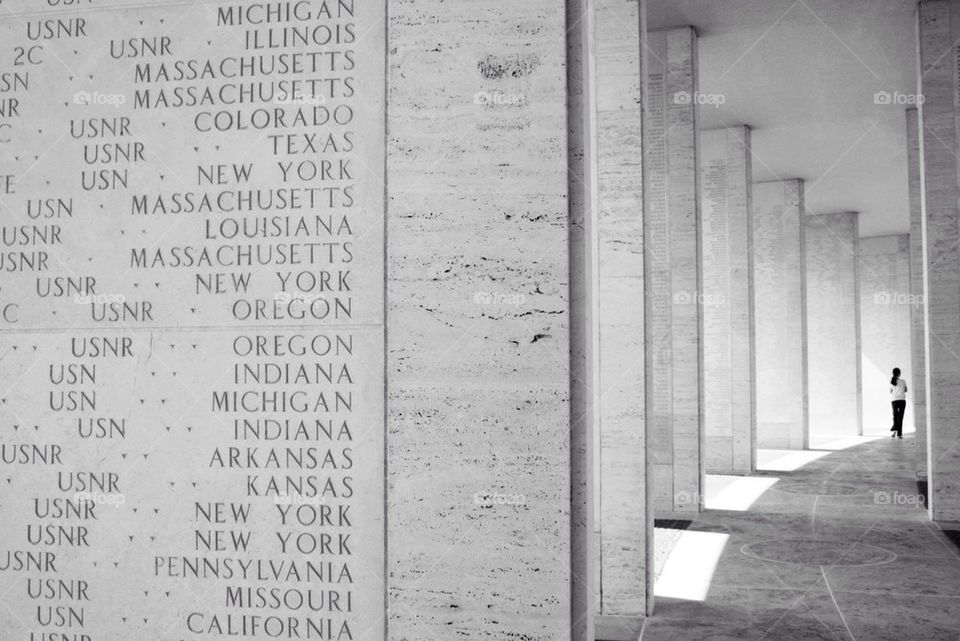 At the American Cemetery in Manila