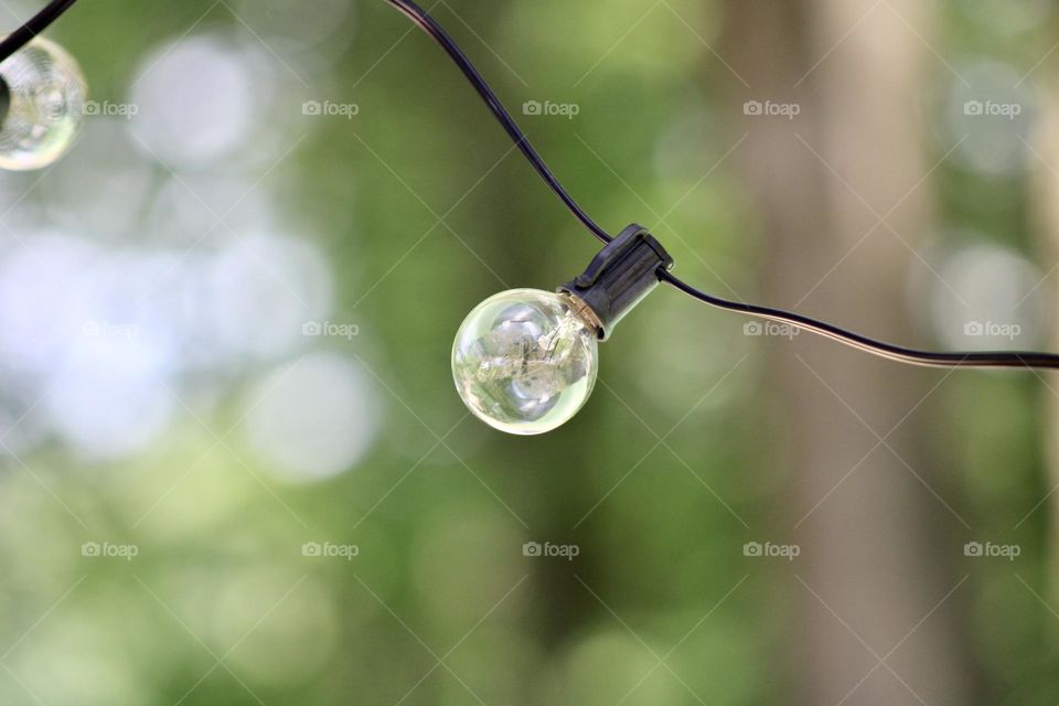 Outdoor String Light in Bokeh