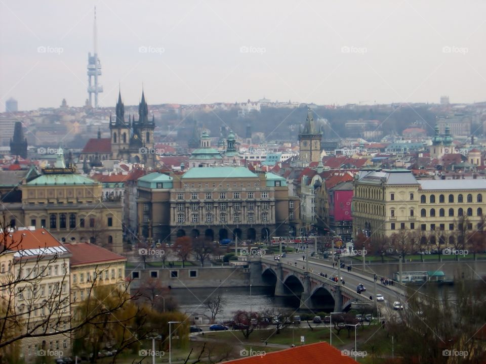 Colorful Prague . City Overview 