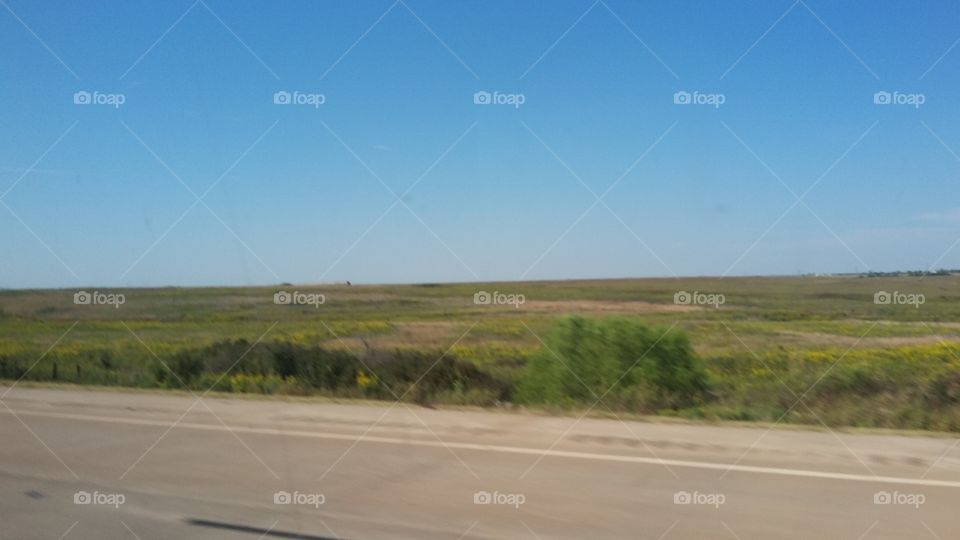 Great Plains and blue Sky