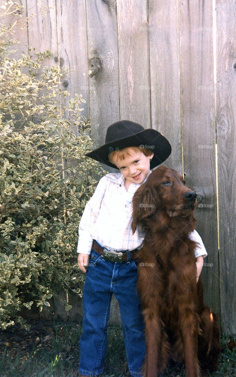 Boy and his dog 