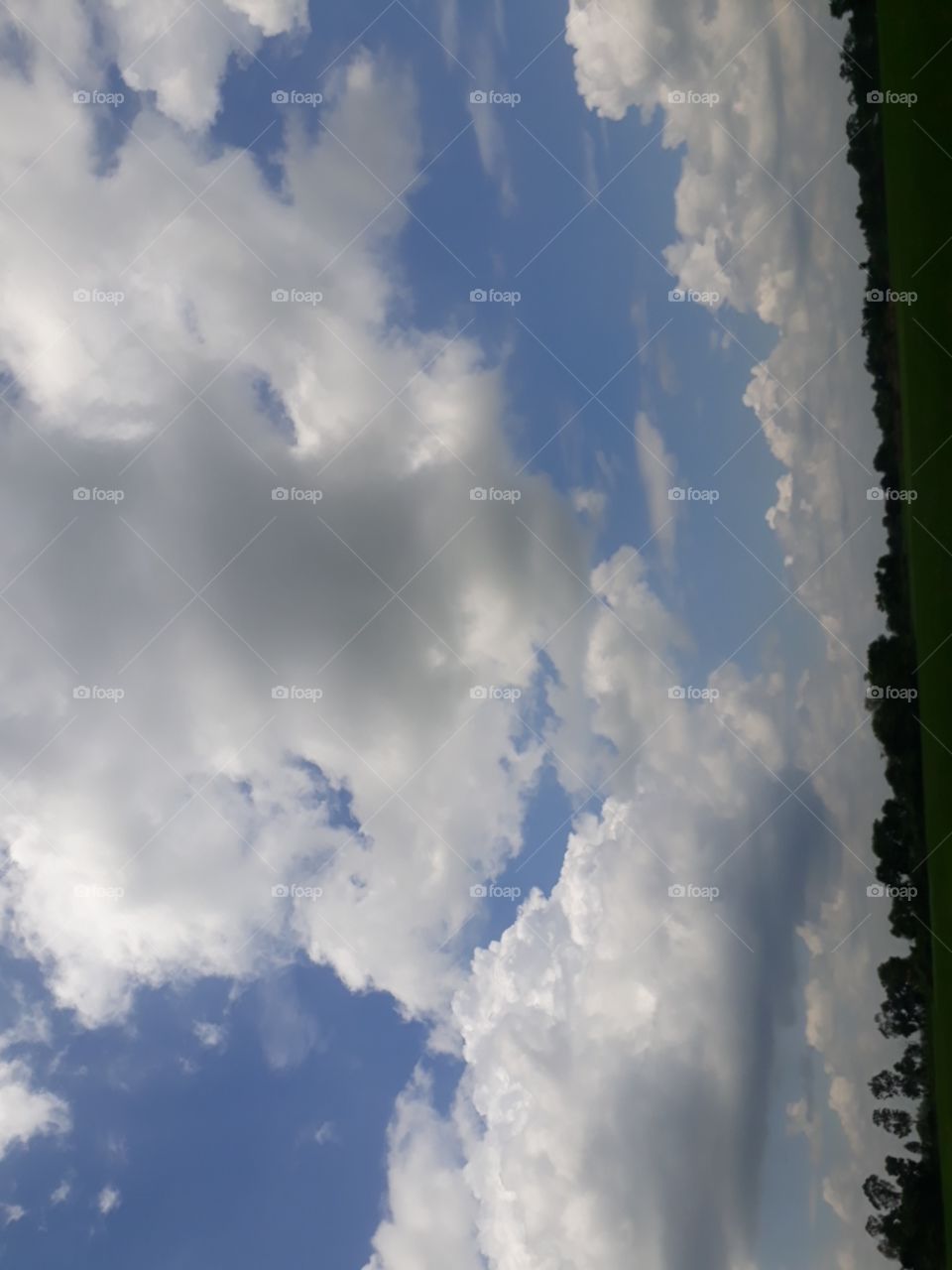 Beautiful cloud in the sky Indian village