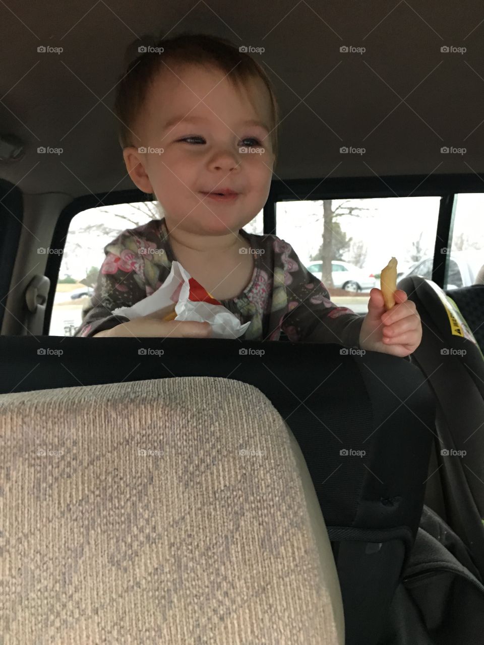 Car ride and fries 