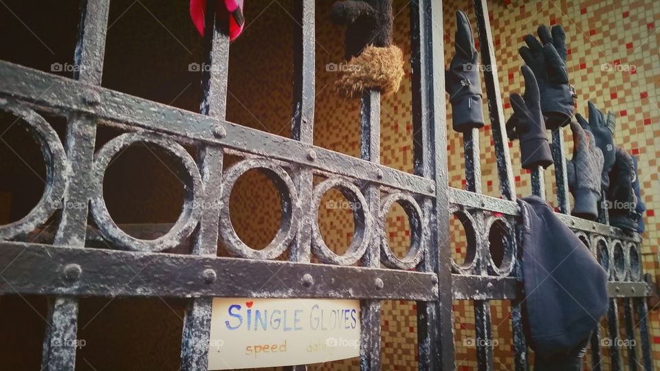 The 'Single Gloves' Fence in Reykjavik, Iceland