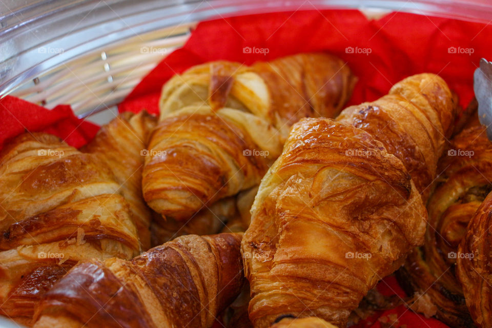 Croissants French pastry