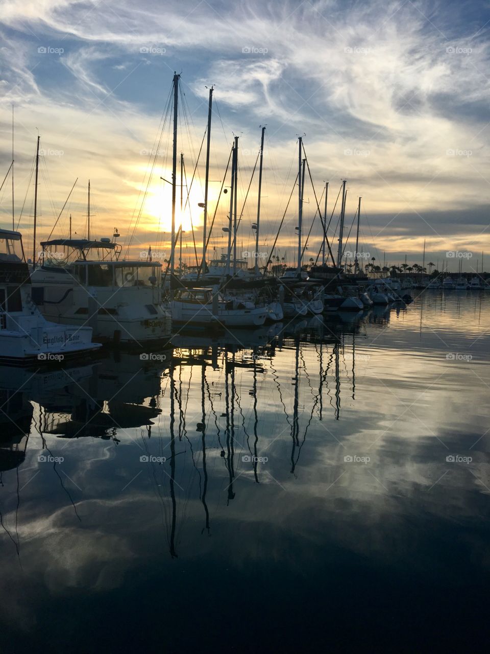 Boats Harbor Water Reflection 