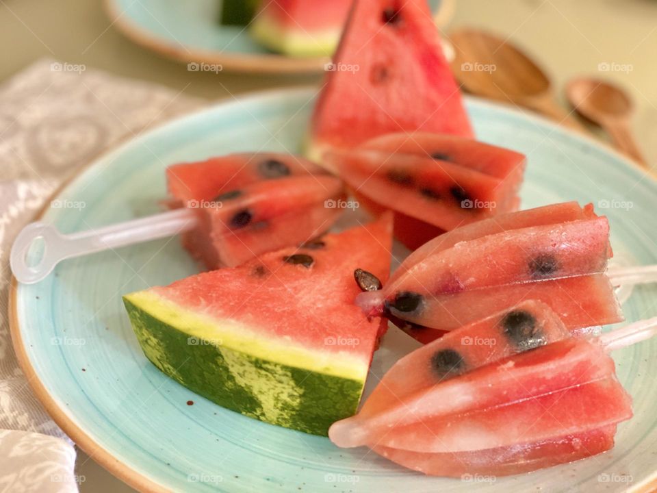 Watermelon ice cream