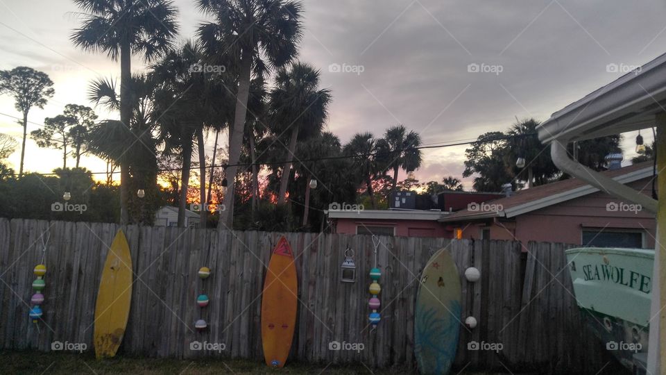 surfboards beach