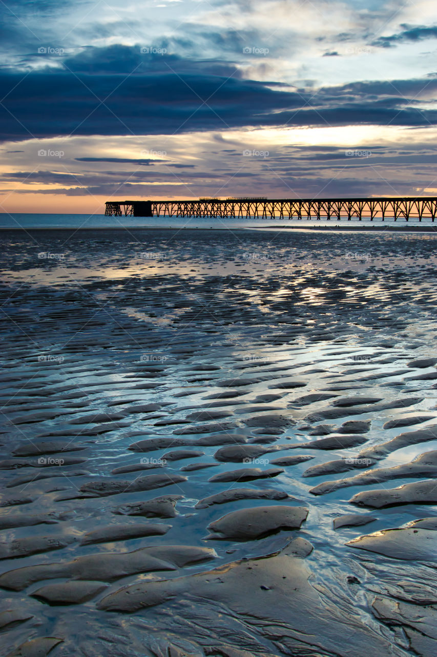 Steetley Pier beach sand ripples