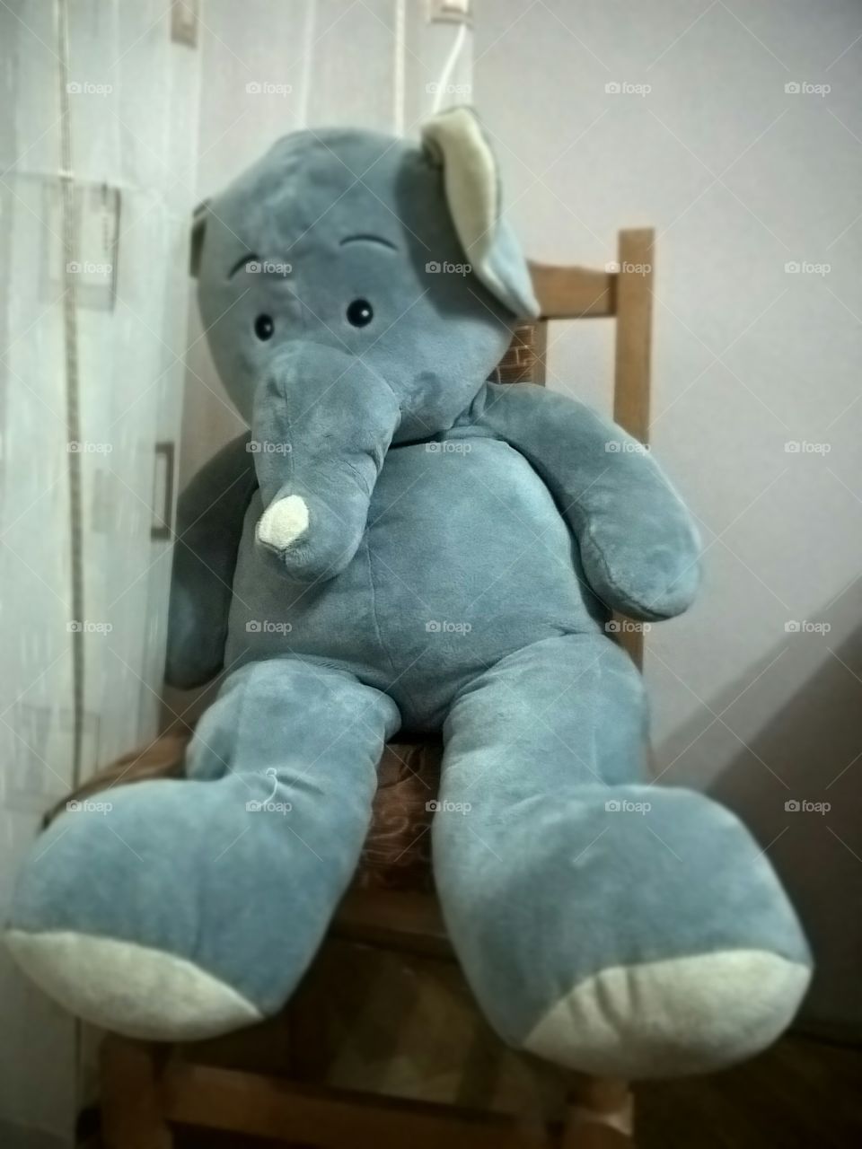 elephant on a chair