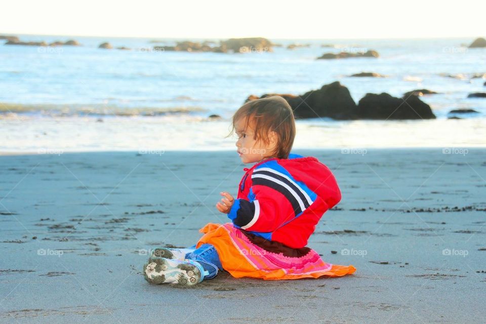 Anne at the beach