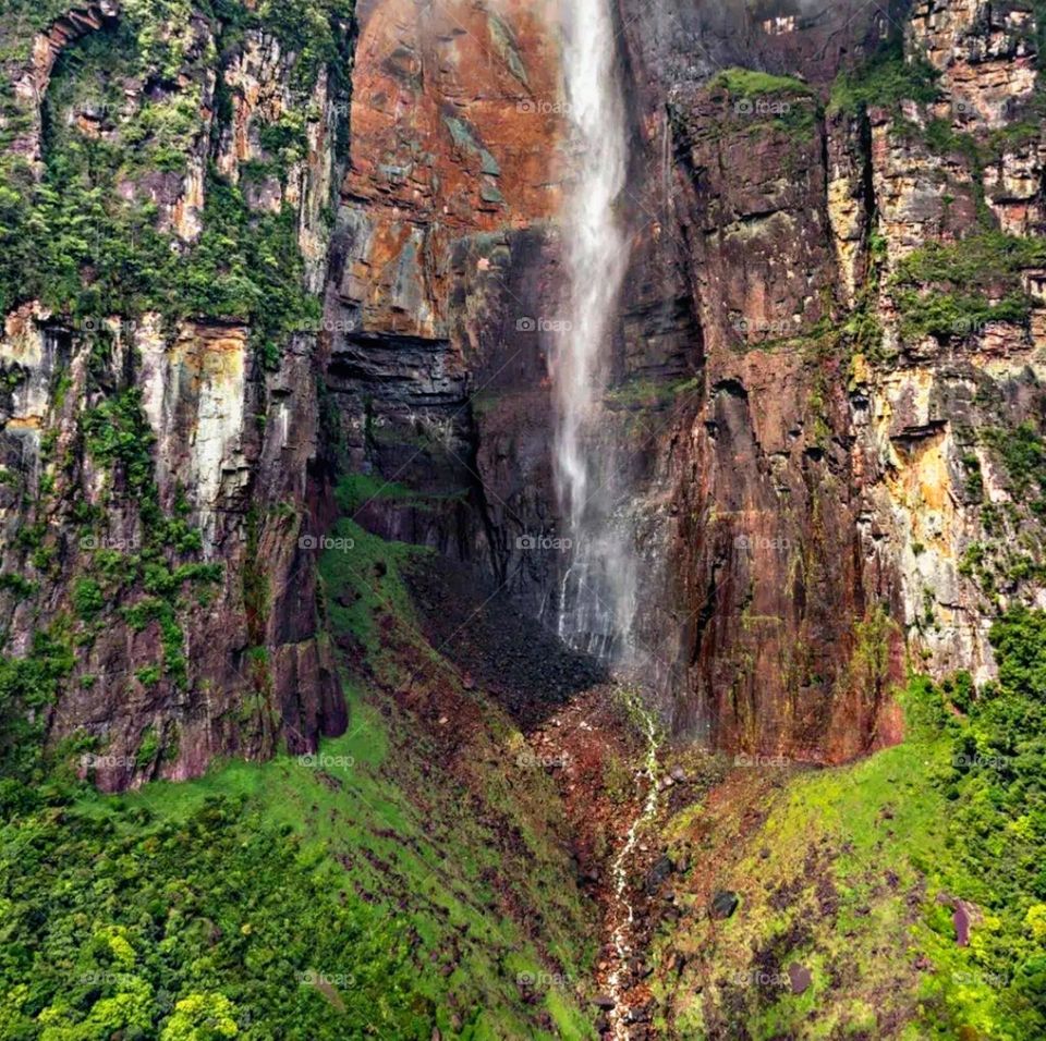 most beautiful and attractive view of the waterfall.