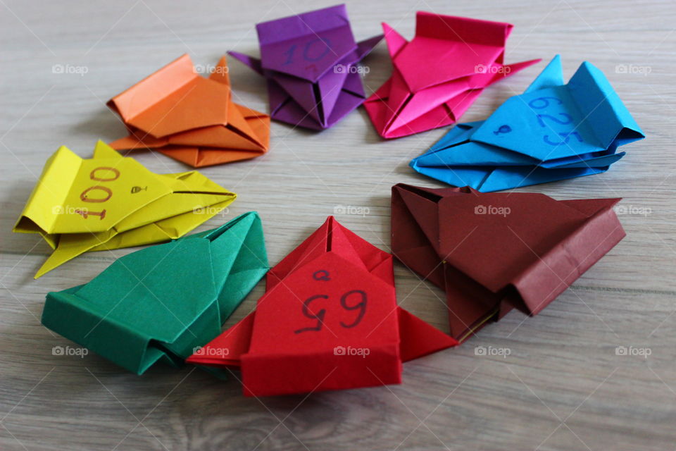 origami paper cars
