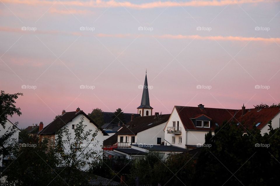 Sunset in Wittlich-Bombogen
