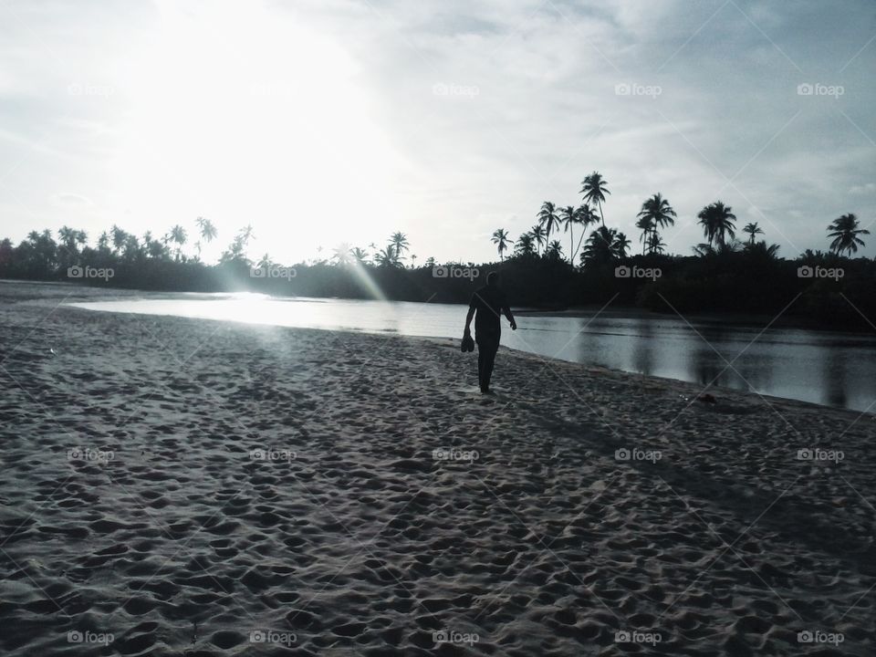 Sunset in a paradise in Bahia