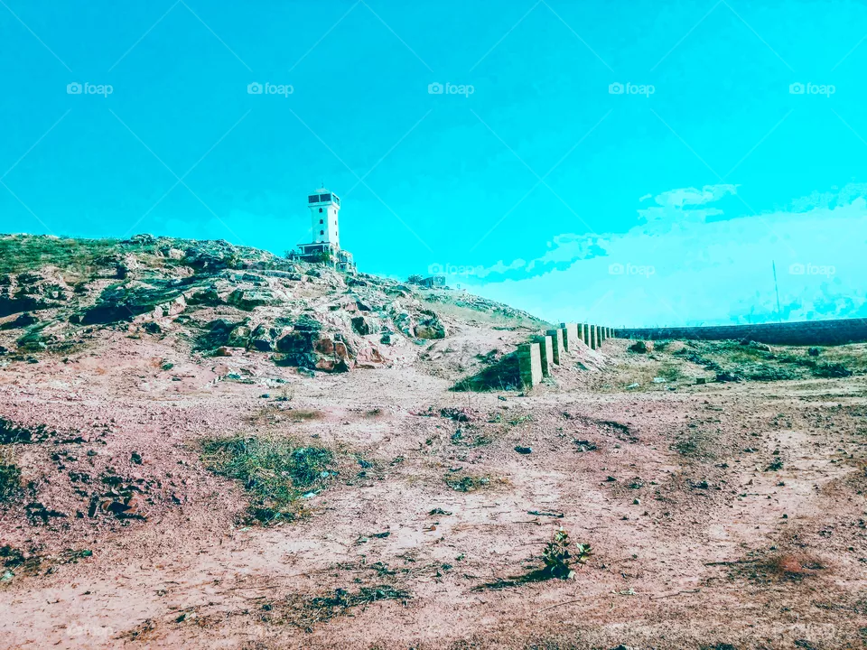 Hillside tower