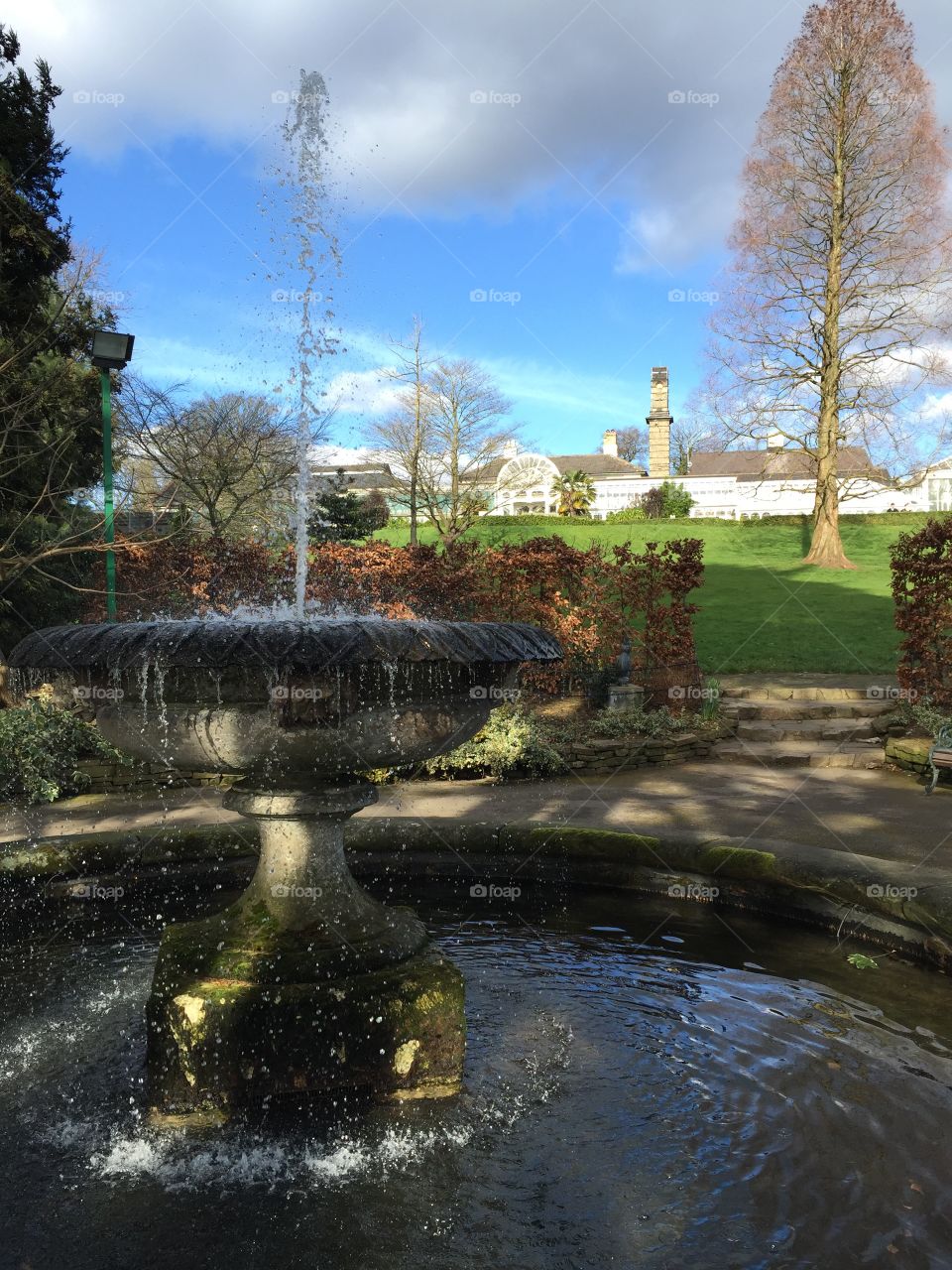 Fountain in action