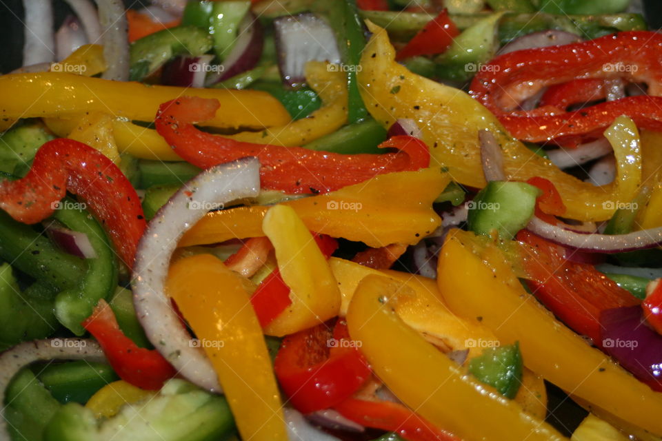 Sautéed Veggies. Sautéed peppers and onion