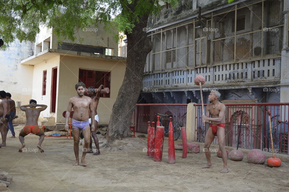 Indian gym Varanasi