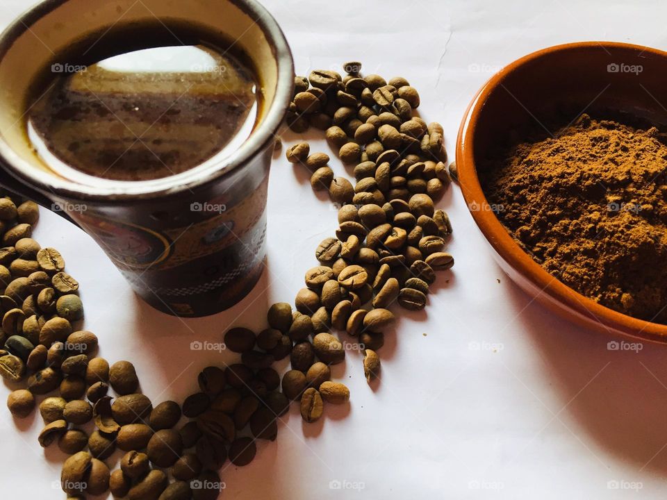 Coffee and coffee beans