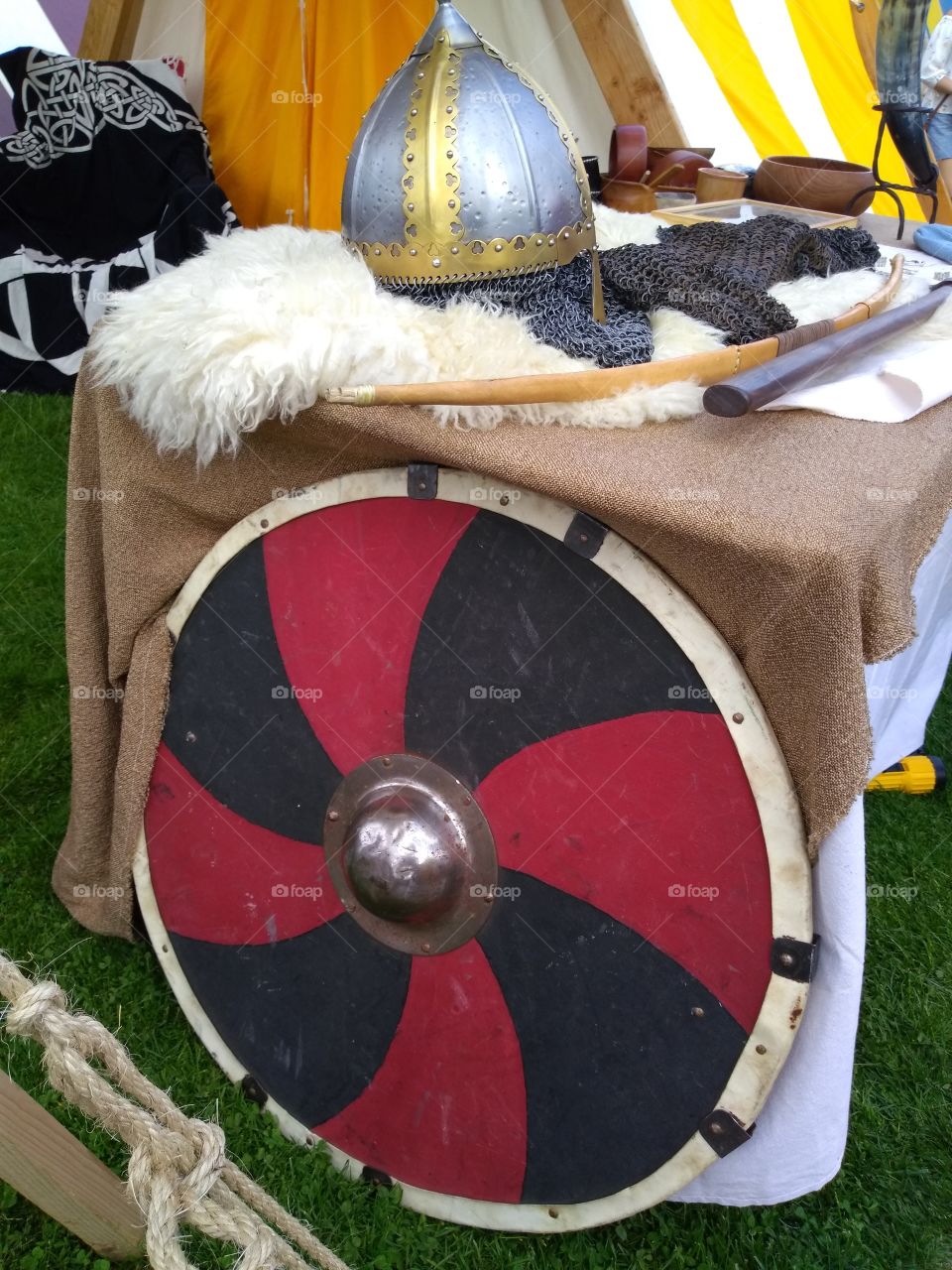 viking war shield helmet