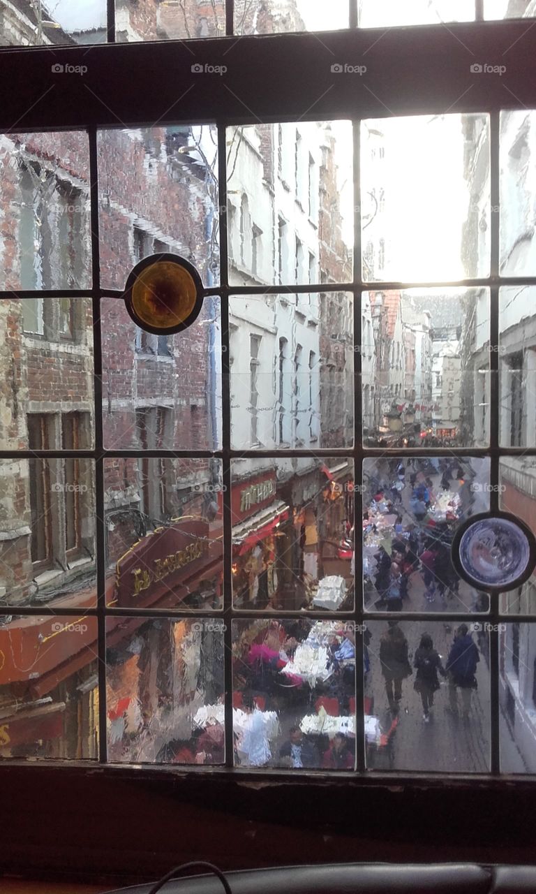brussels through the window!