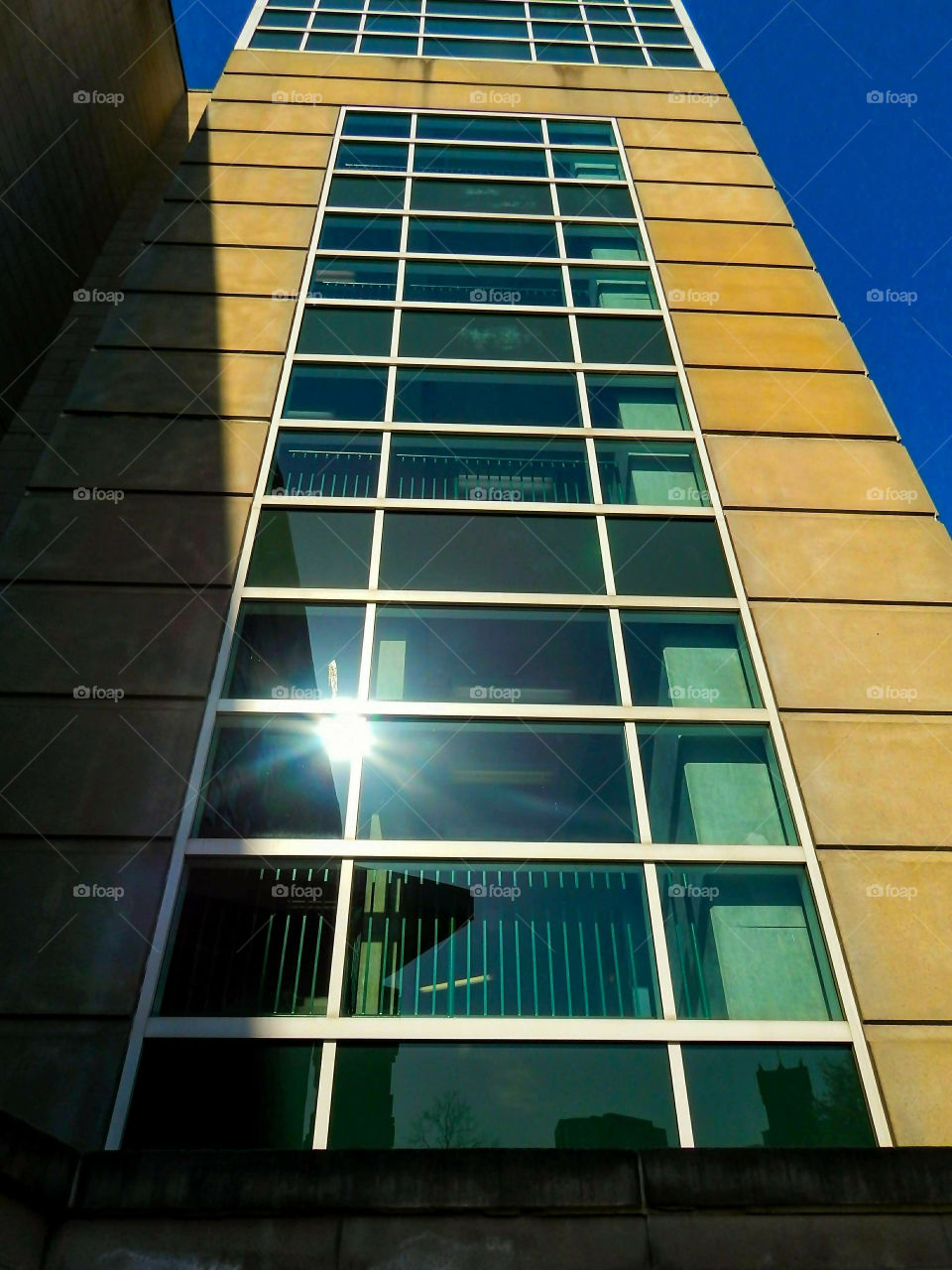 Sunlight On A Modern Building Skyscraper