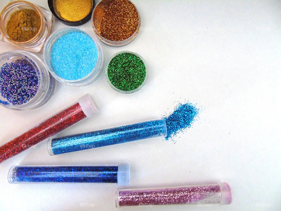 background jars with sparkles