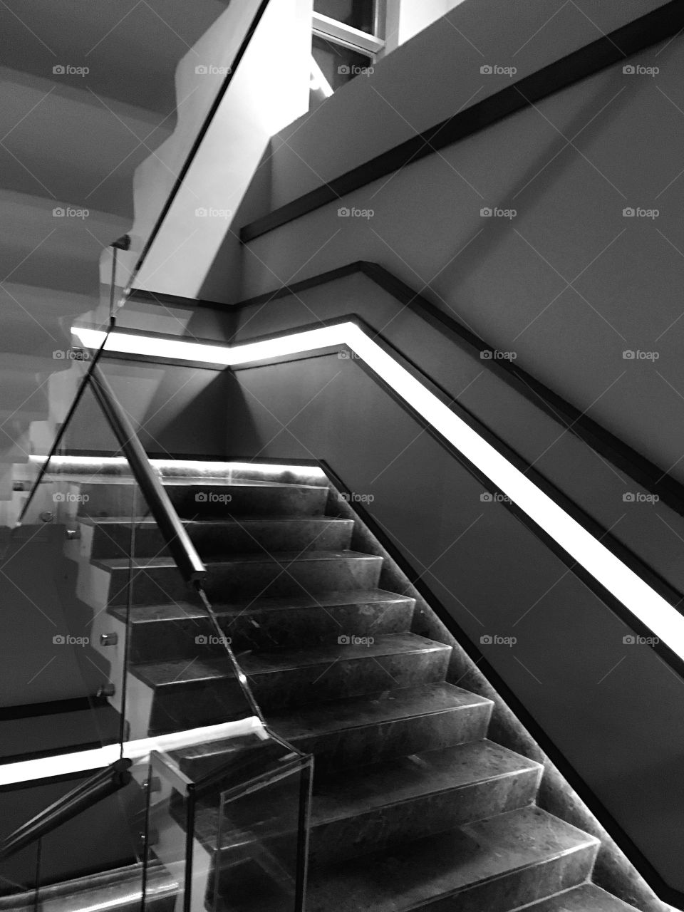 Step, Light, No Person, Indoors, Monochrome