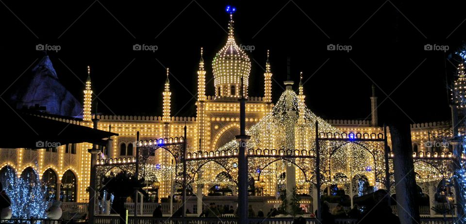 Tivoli at night