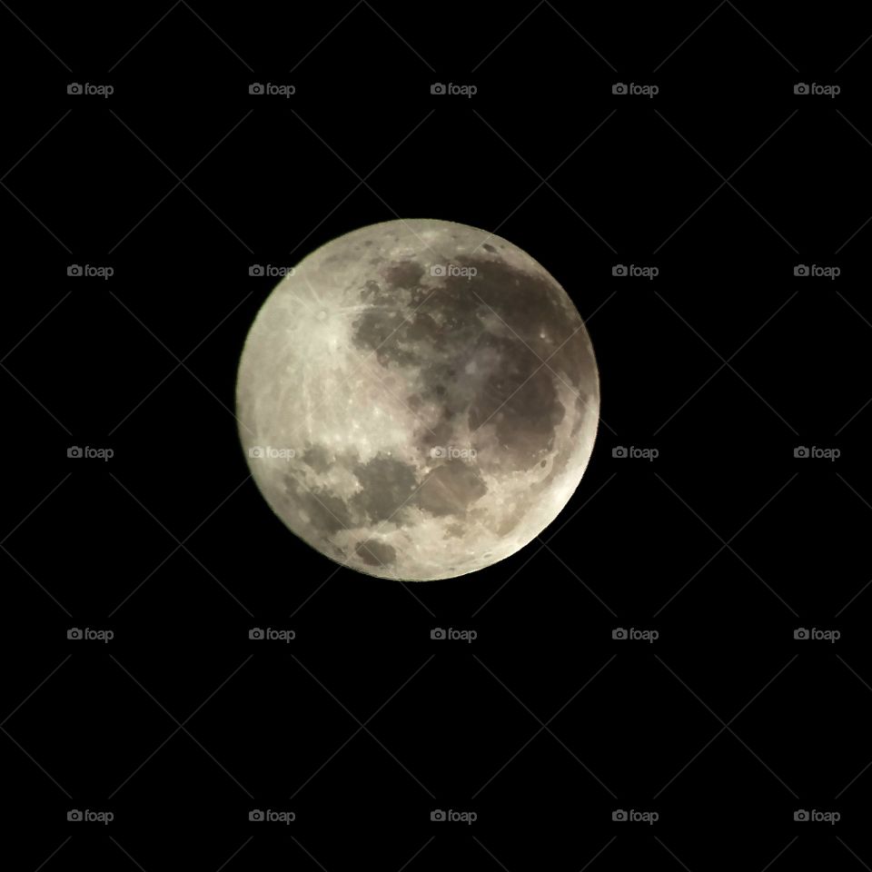 the full moon through my telescope