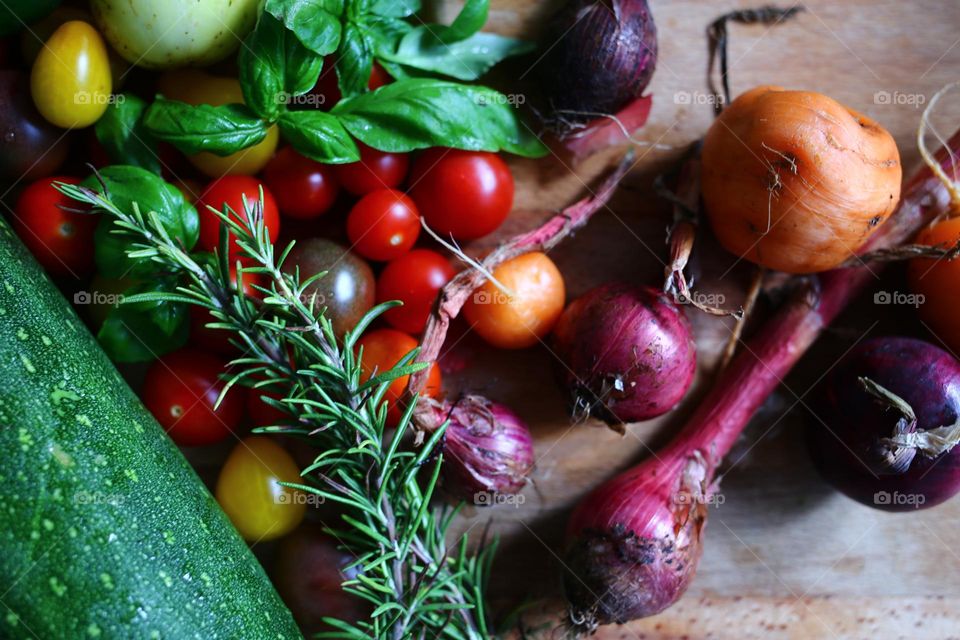 Vegetables from the garden 