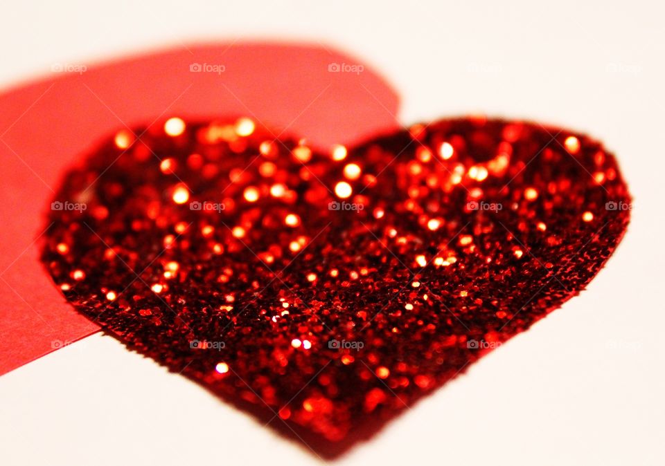 Glittering heart