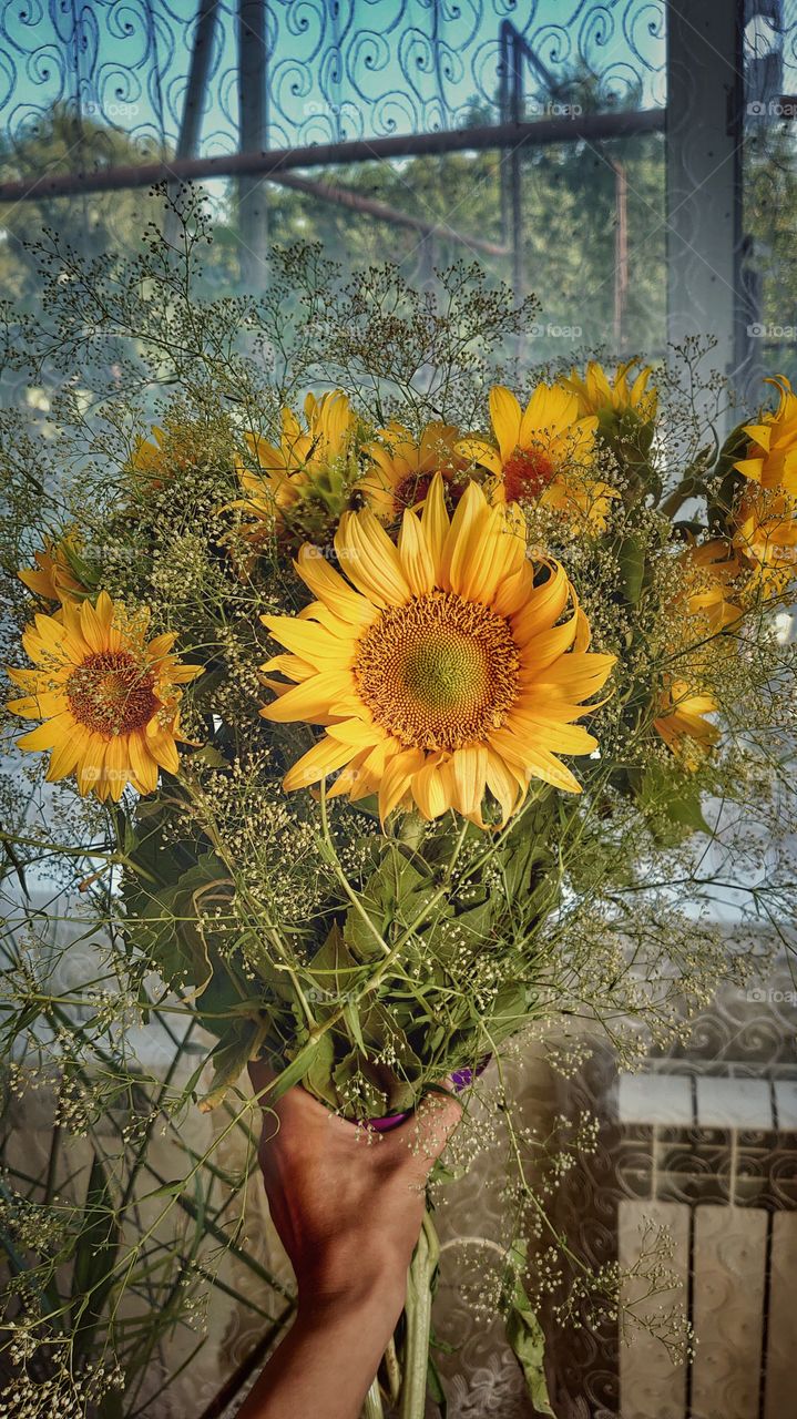 sunflower bouquet
