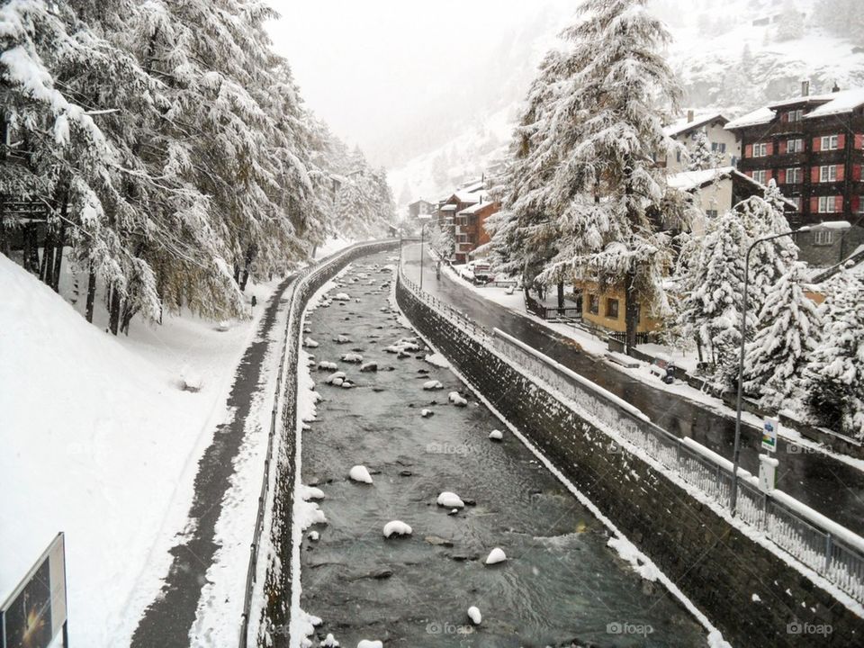 Snowy Canal