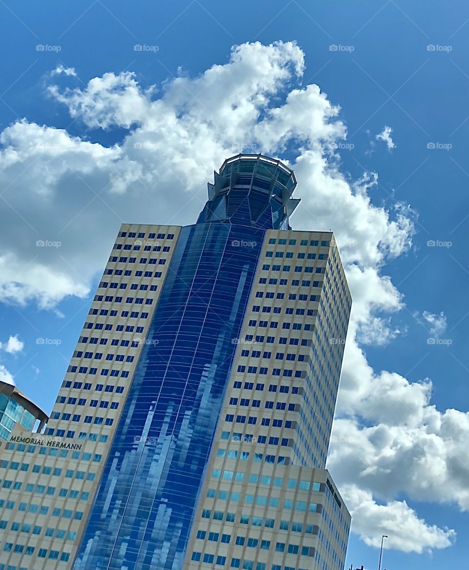 Clashes Of Color Foap Mission! Brilliant Blue Sky And Clouds With Reflections Of Clouds!