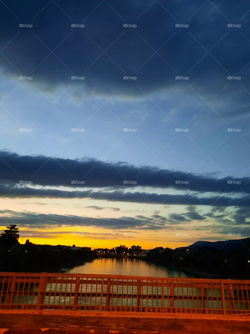 Nacht, Himmel sonnen Untergang