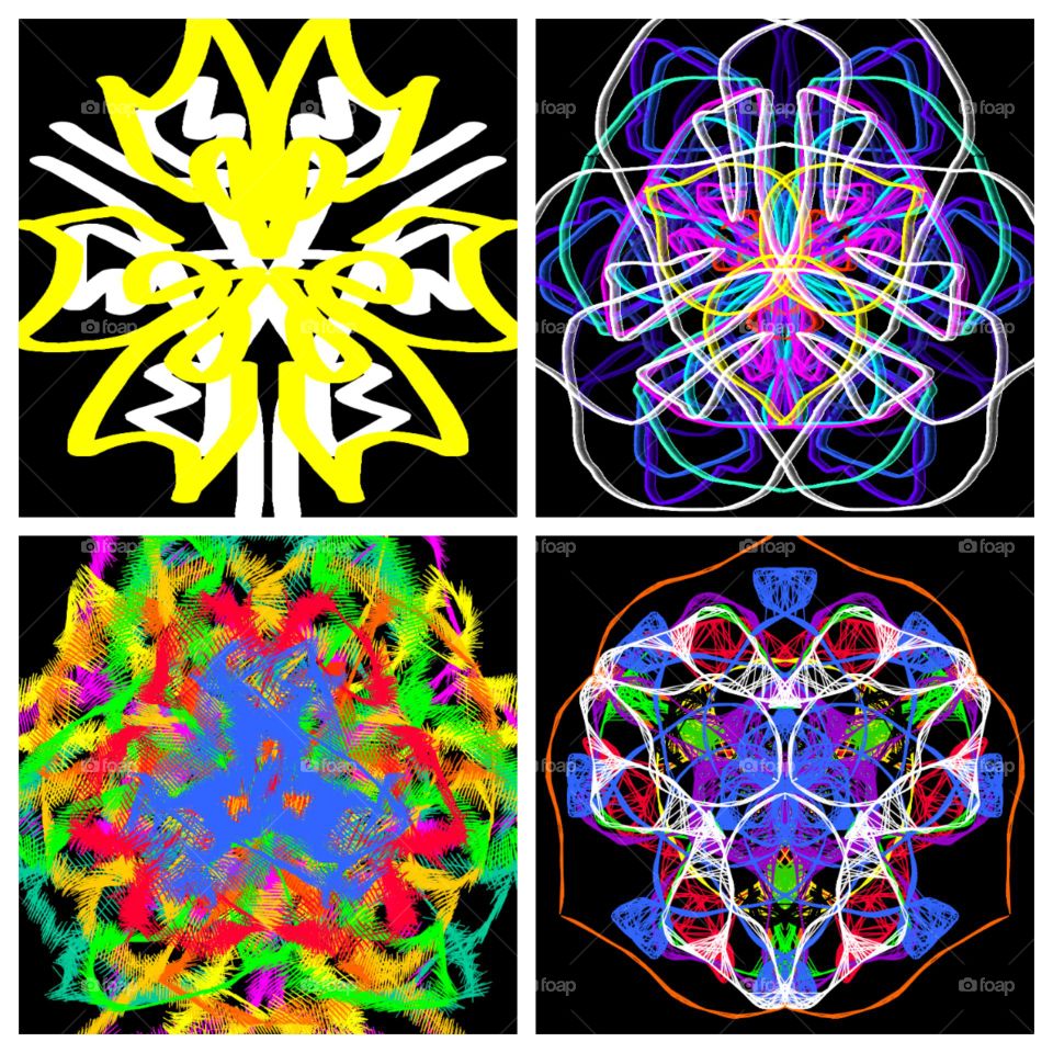 Vẽ sáng tạo đa sắt màu.