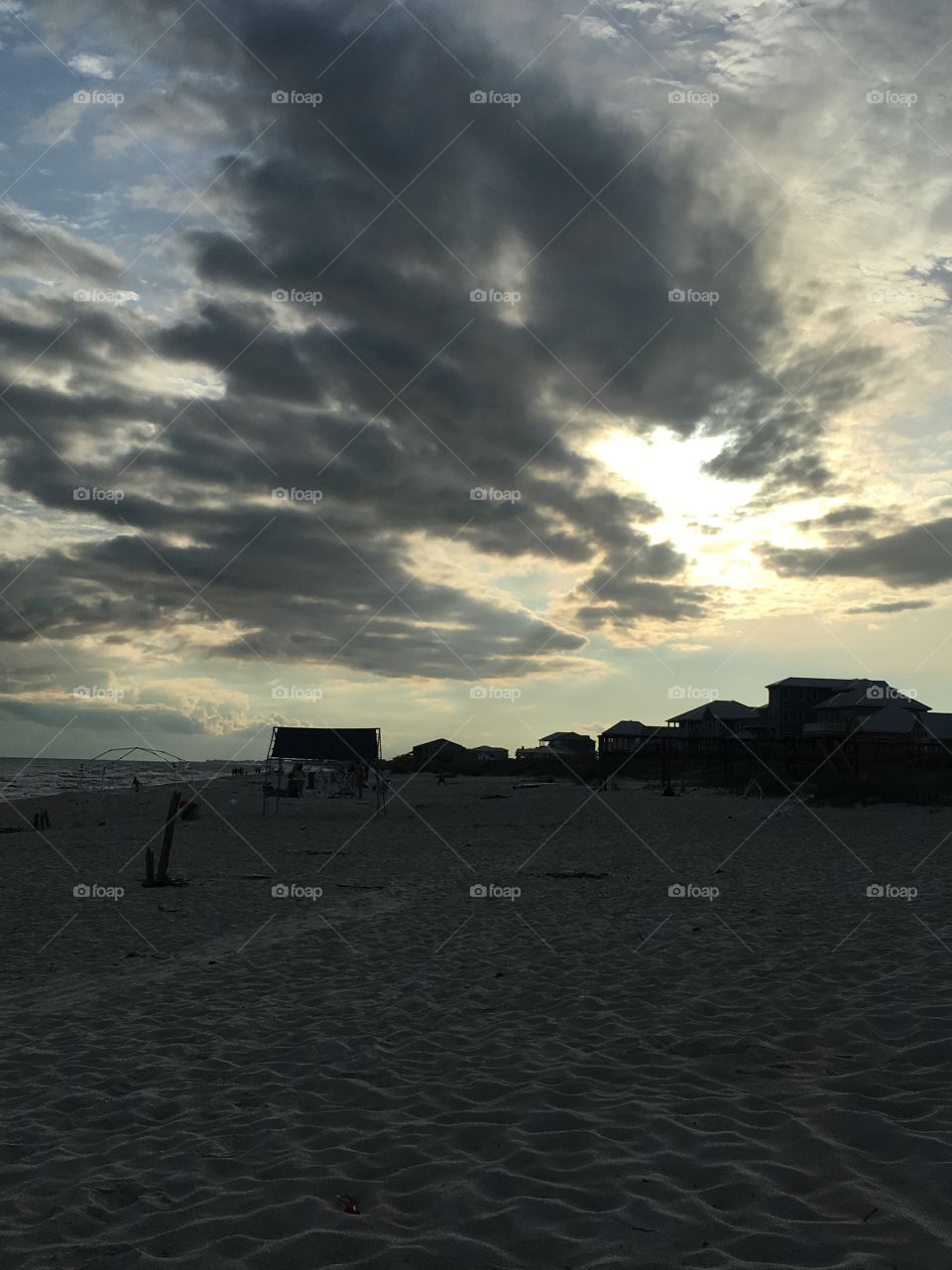 Perfect sunset and clouds