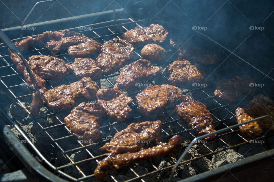 Summer with barbecue pork.