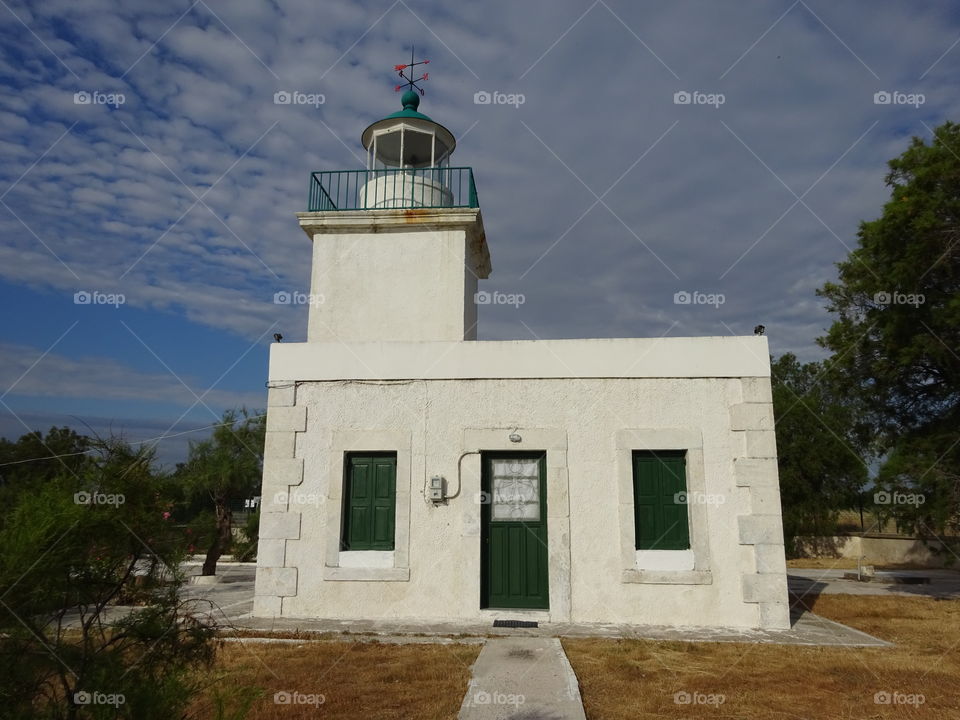 Greece Aulida Lighthouse. Greece Aulida Lighthouse
