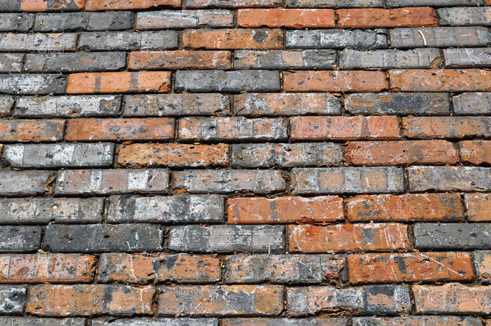 red background wall brick by refocusphoto