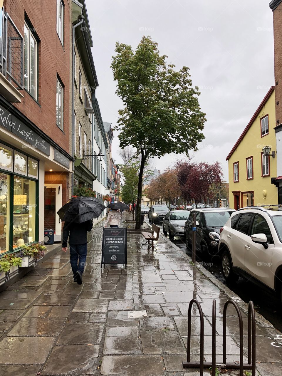 Rainy Quebec City